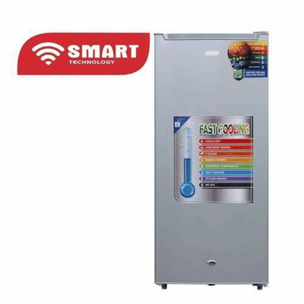 CONGELATEUR VERTICAL 5 TIROIRS ALU GRIS 155L (STCD-247K)